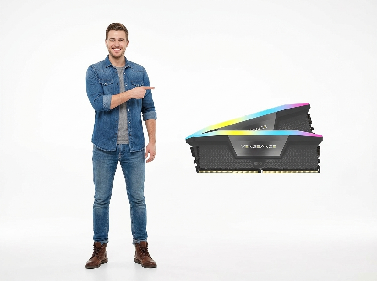 CORSAIR Vengeance RGB DDR5 32GB (2x16GB) DDR5 6000MHz CL30 AMD EXPO Intel XMP iCUE Compatible Computer Memory – Grey (CMH32GX5M2B6000Z30K)