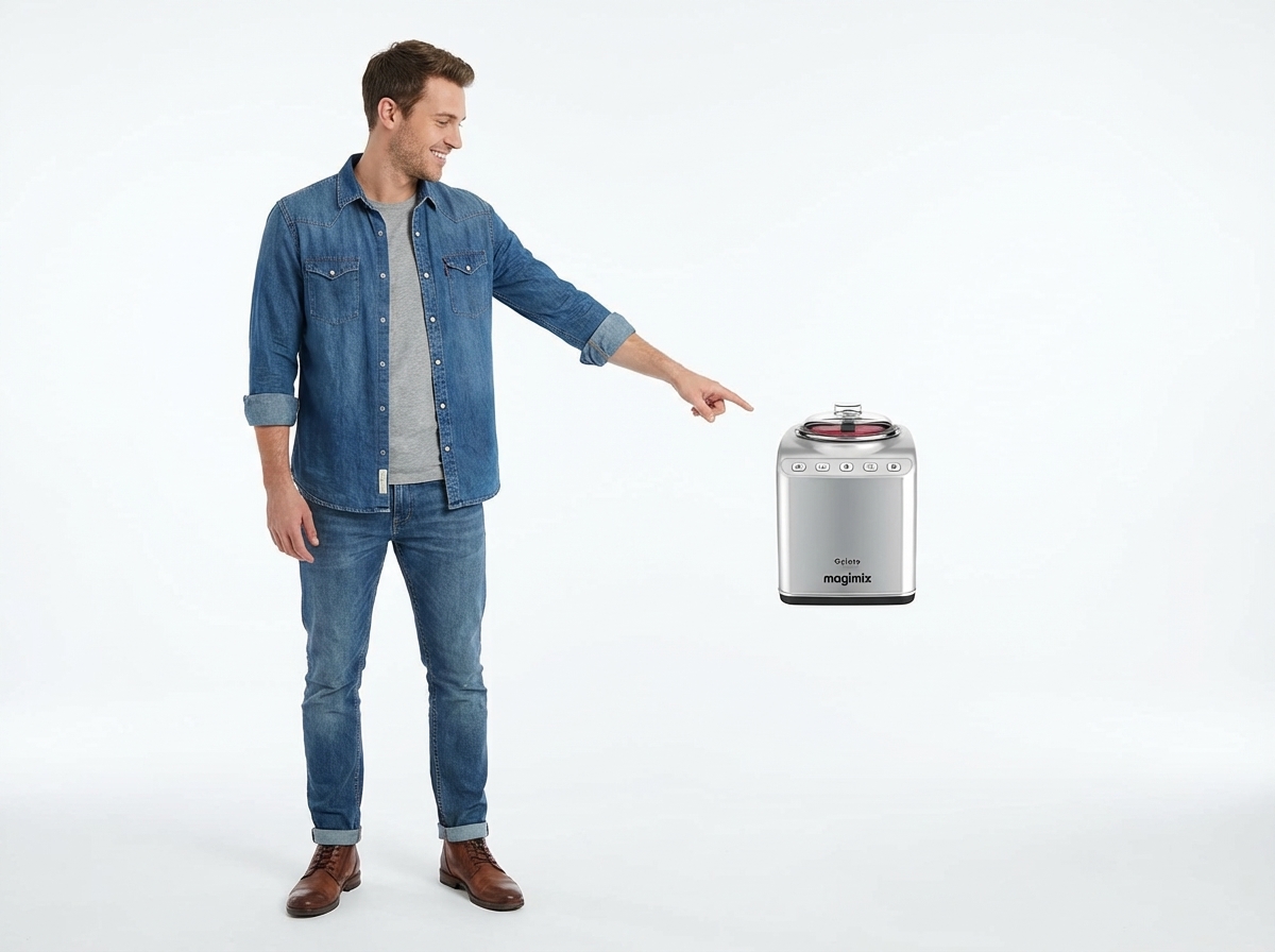 MAGIMIX Ice Cream Maker 11680 Gelato Expert, Professional Ice Maker, Ice Turbine, Italian Ice Maker, Artisan Ice Cream, Granite