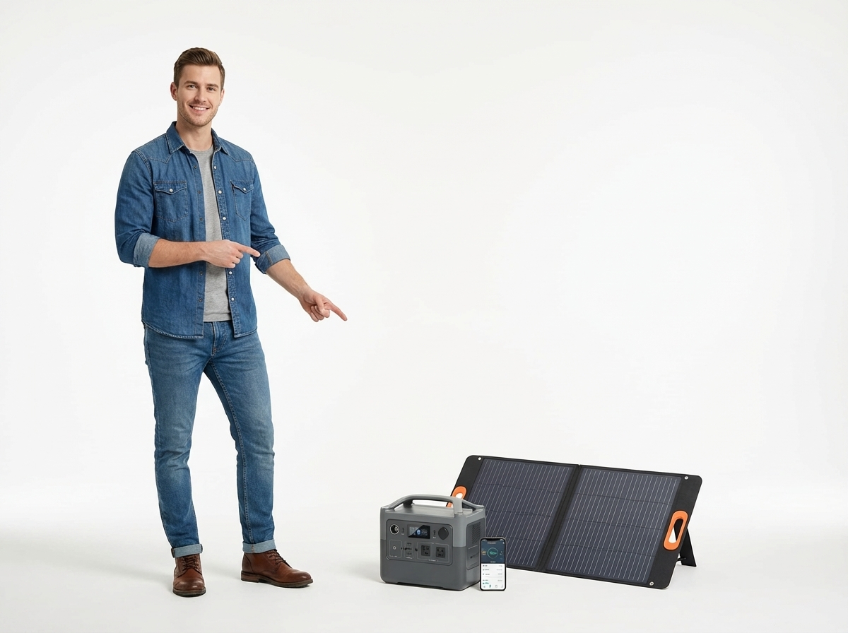 AFERIY 2400W Solar Generator with 400W Solar Panel, 2048Wh LiFePO4 Batteries, AC Outputs 220V-240V, Foldable Solar Panel with USB Ports, IP65, for Camping/Home/Home
