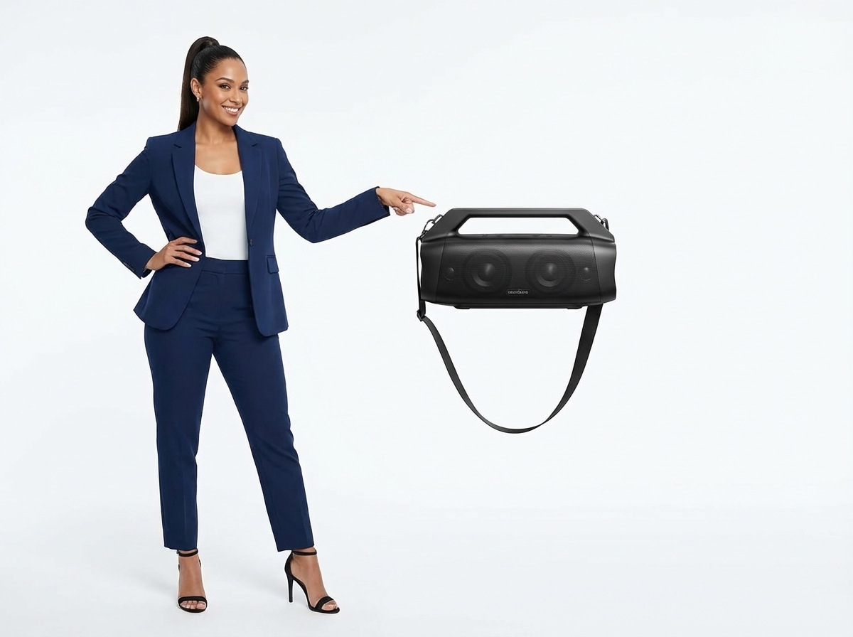 Soundcore Powerful Motion Boom Plus Bluetooth Speaker, Portable Speaker, 80W, 20H, IP67, Quick Charge Type C, Bluetooth 5.3