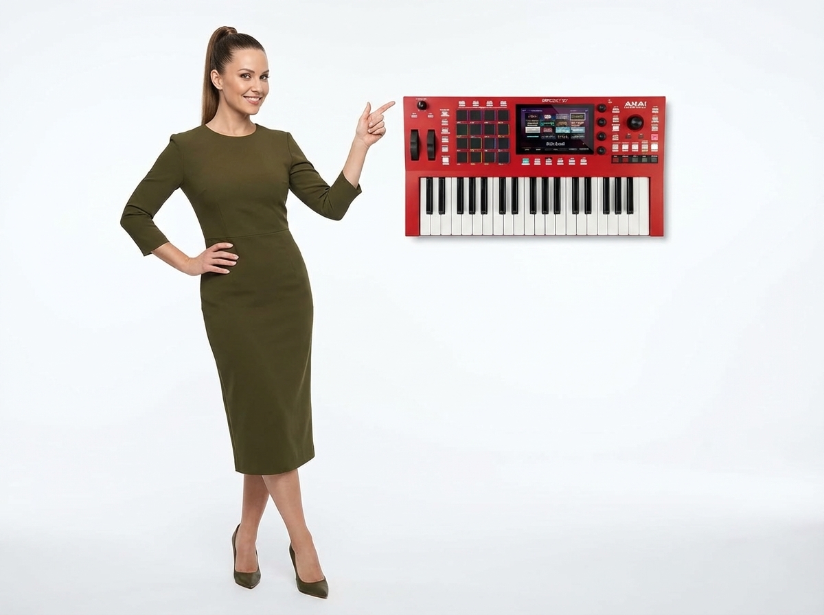 Akai Professional MPC Key 37 Standalone Production Synthesizer, Rhythm Box, MIDI Keyboard, with Wi-Fi, Bluetooth, Touch Screen, Plug-ins and Native Integration Instruments